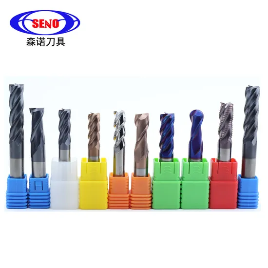 Carbide Indexable Cutters Flat 4 Flute D10 HRC45/HRC55/HRC65 Solid End Mill